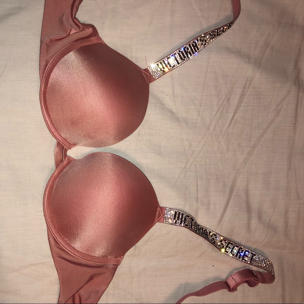 SPARKLY pink Victoria’s Secret Bra
